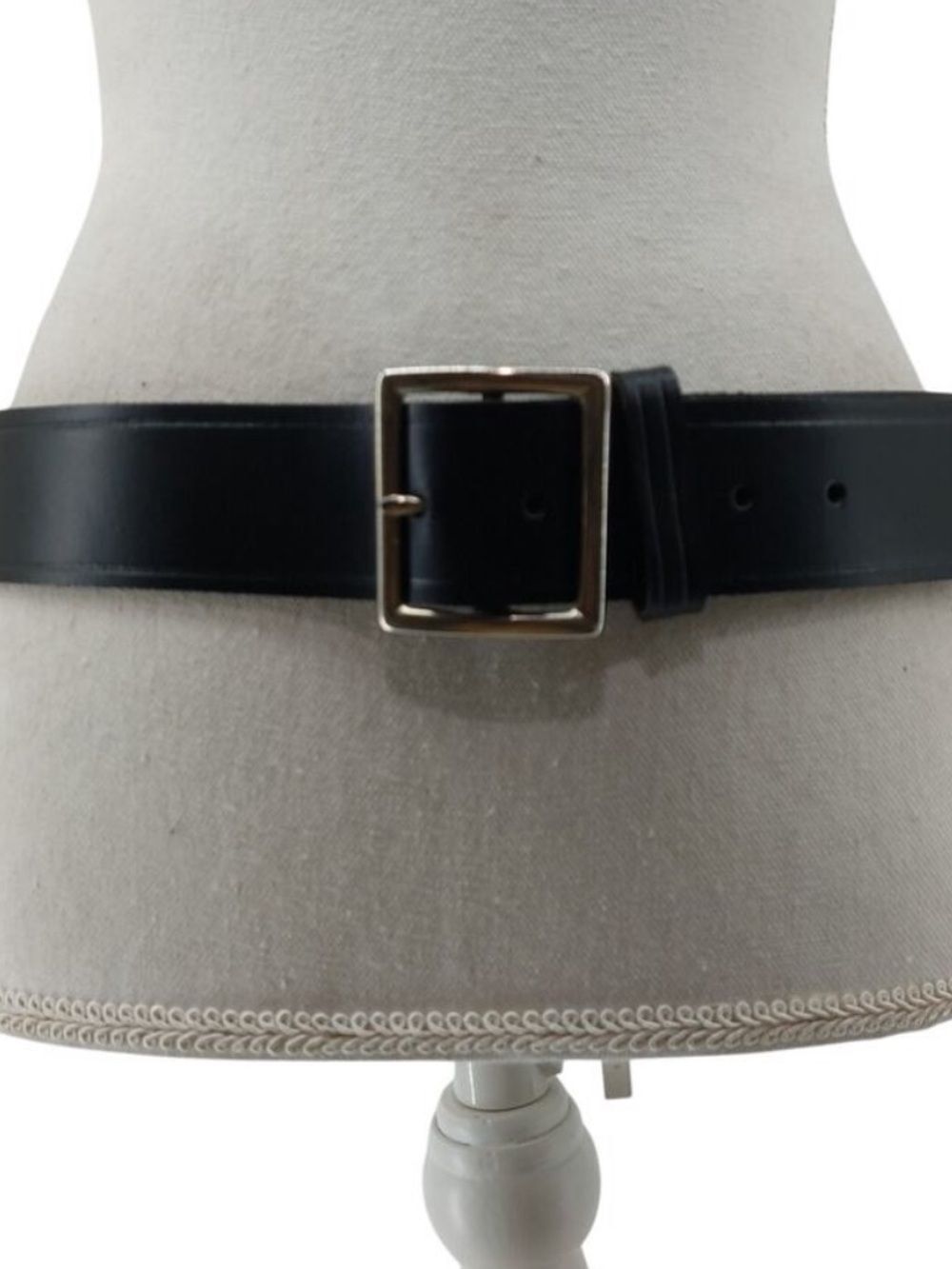 Tast Force Black Mens Belt Sz 30 Top Grain Leather USA Grunge
